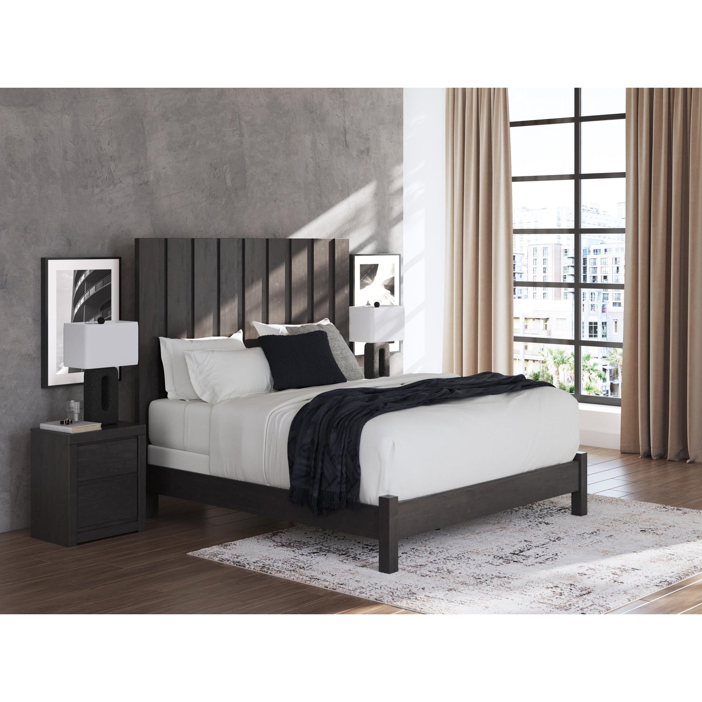 Signature Design by Ashley Fraluna PCB3370B8 King Panel Bed - American Furniture of Slidell