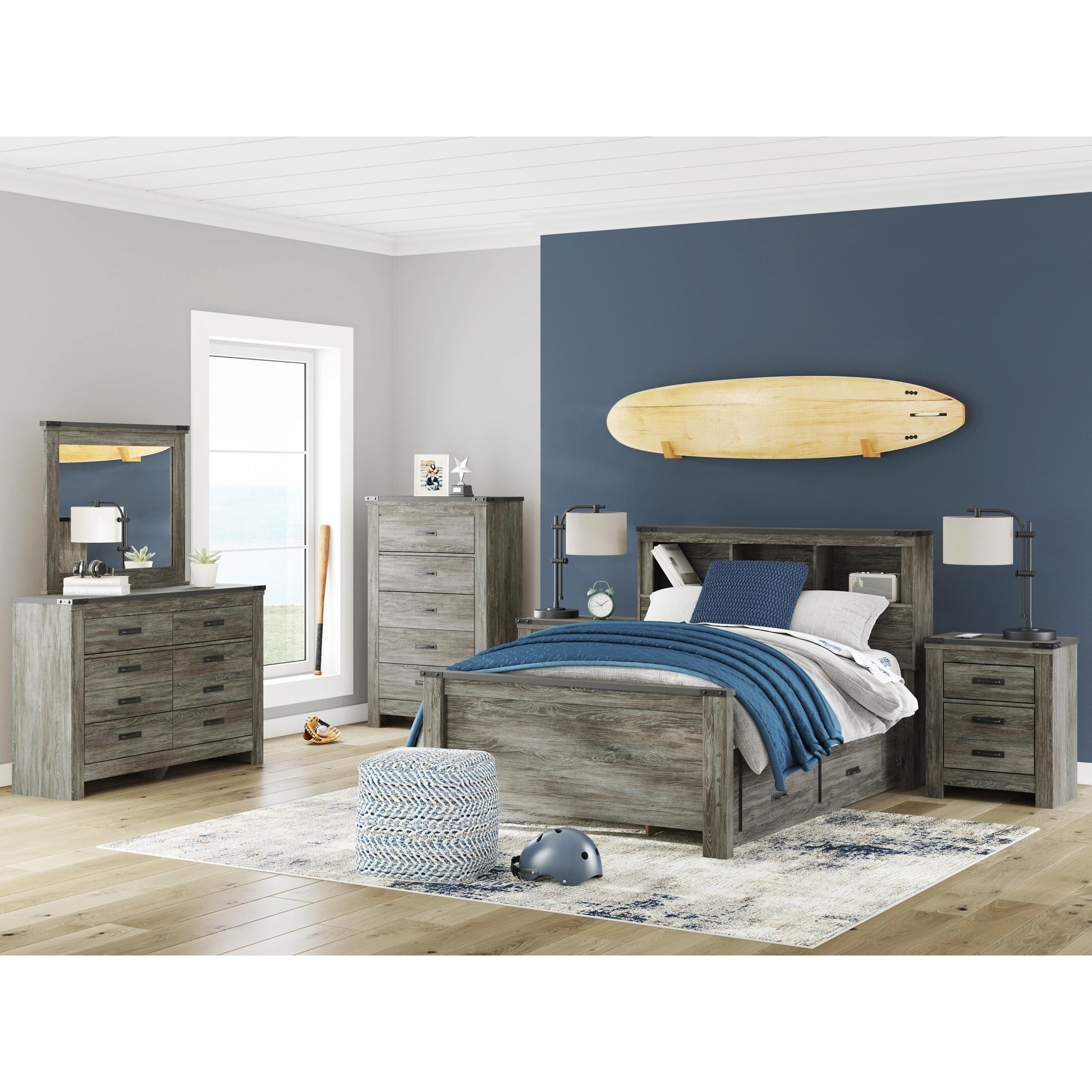 Signature Design by Ashley Frandern B4480 - 21 Six Drawer Dresser - American Furniture of Slidell