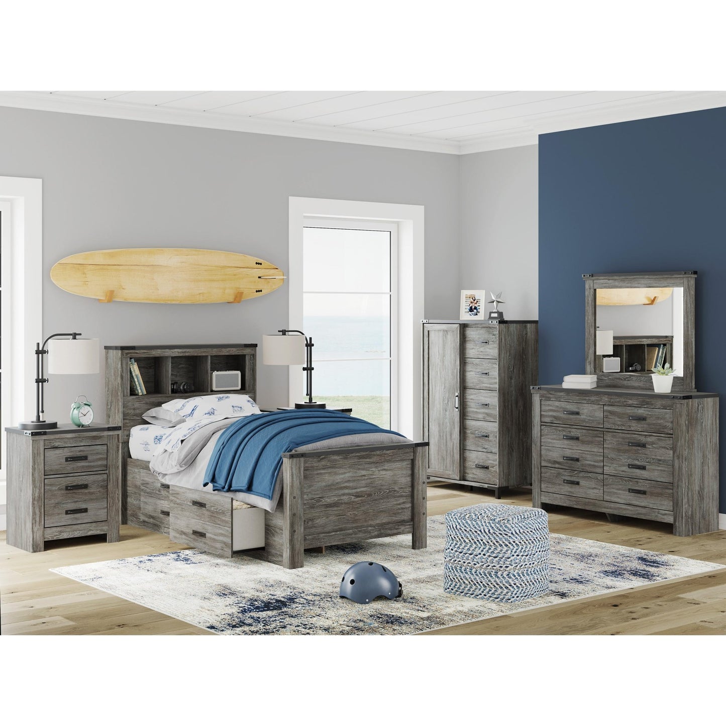 Signature Design by Ashley Frandern B4480 - 21 Six Drawer Dresser - American Furniture of Slidell