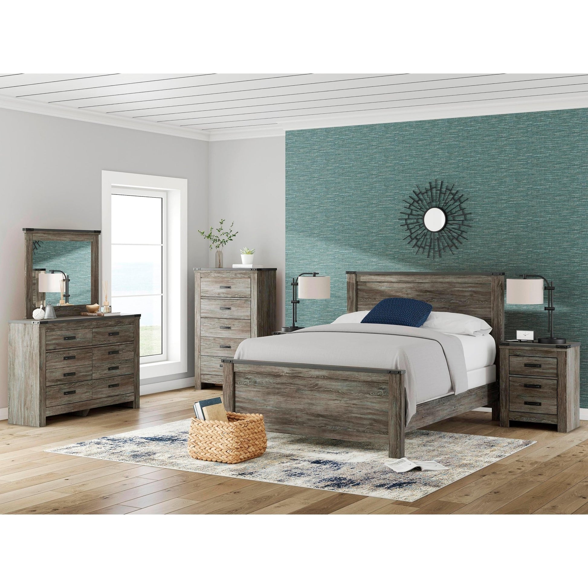 Signature Design by Ashley Frandern B4480 - 26 Bedroom Mirror - American Furniture of Slidell