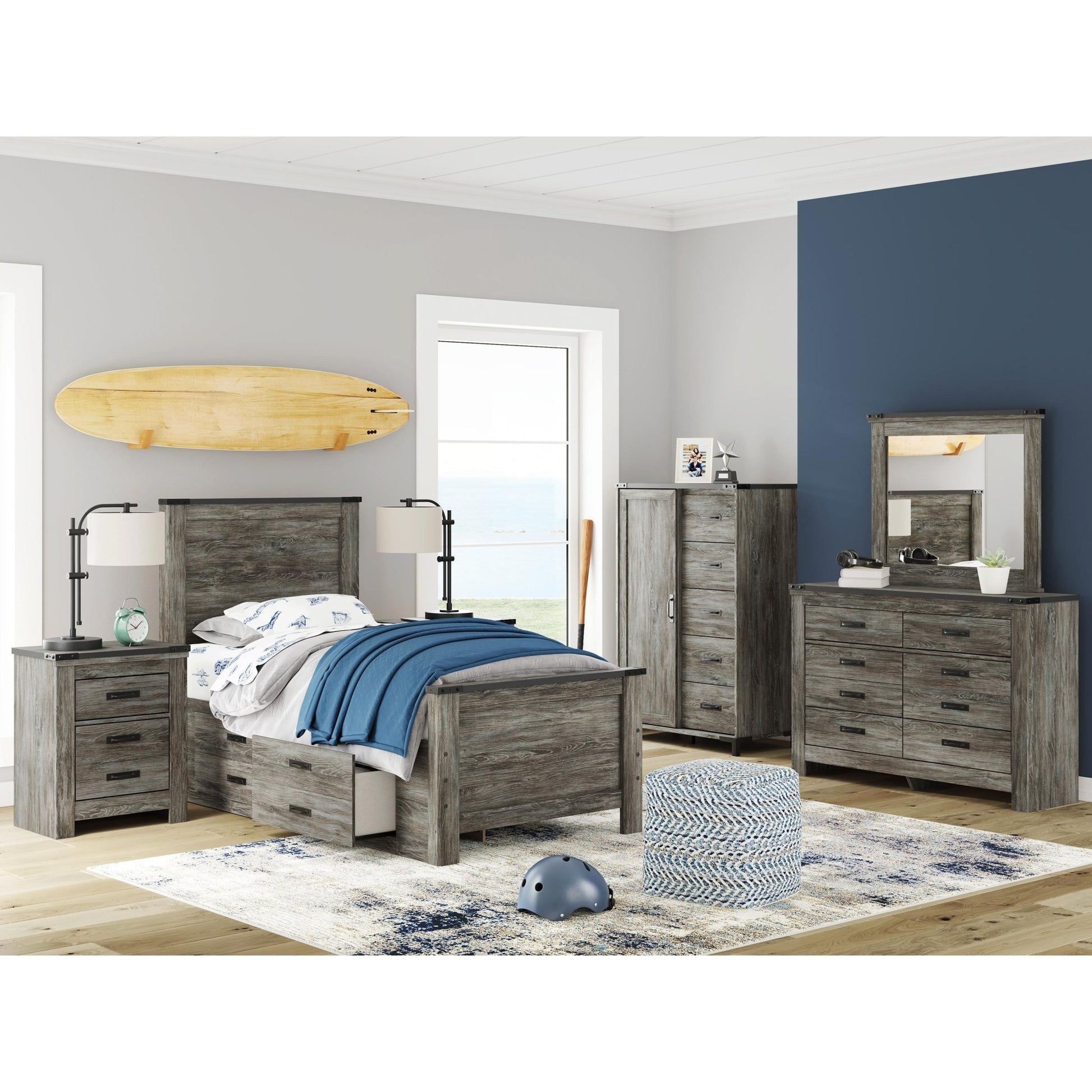 Signature Design by Ashley Frandern B4480 - 26 Bedroom Mirror - American Furniture of Slidell