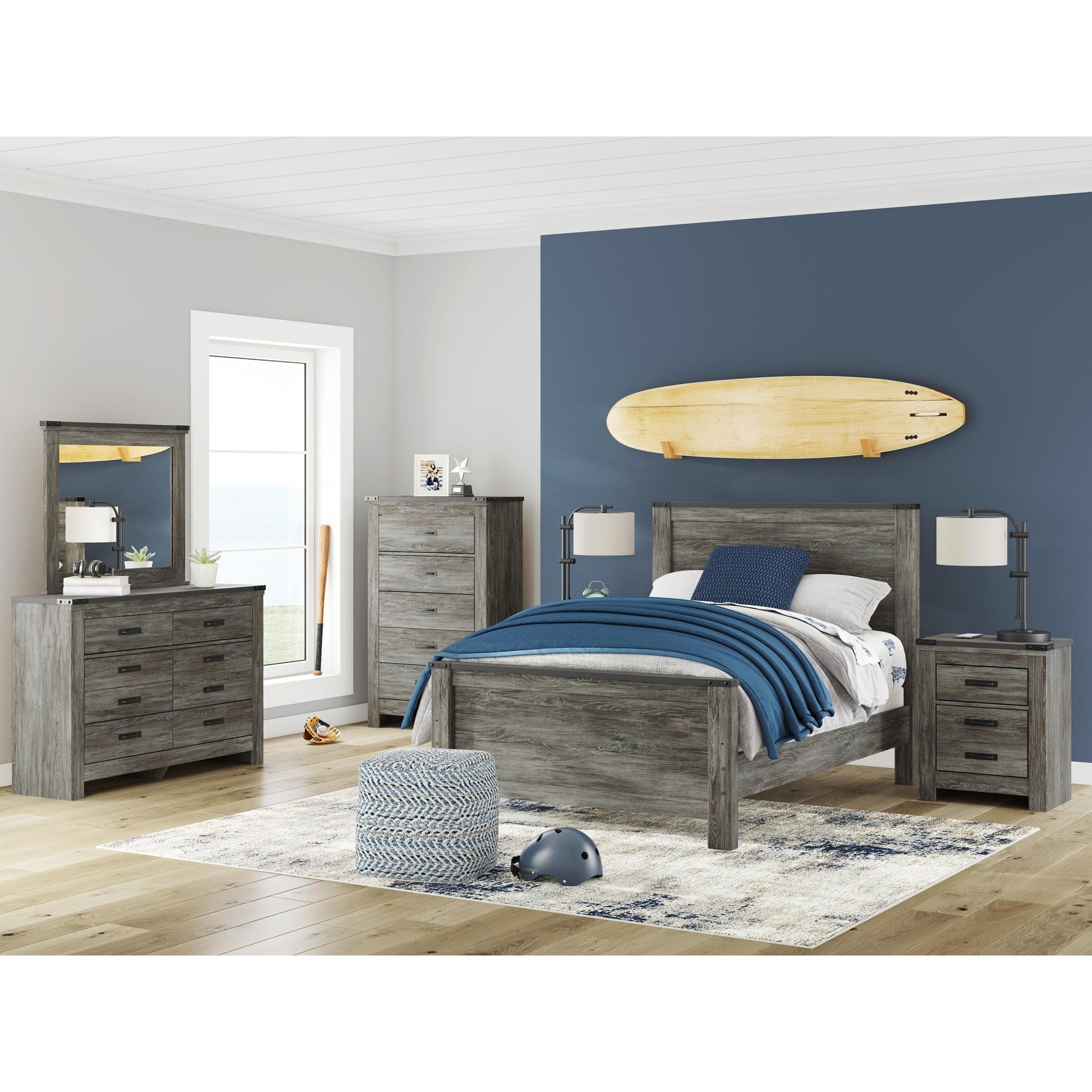 Signature Design by Ashley Frandern B4480 - 46 Five Drawer Chest - American Furniture of Slidell