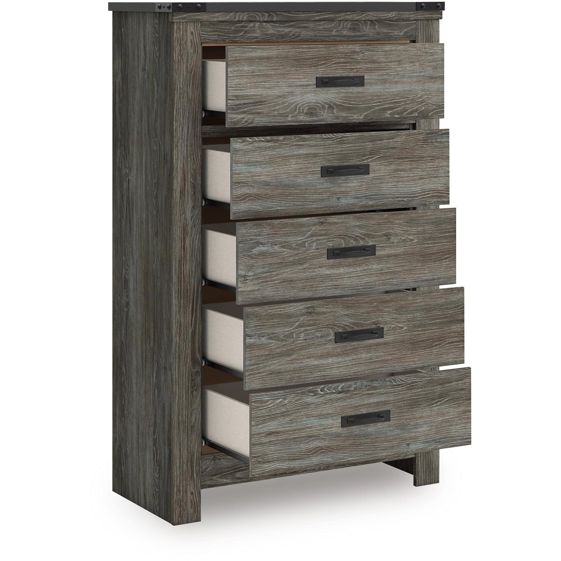Signature Design by Ashley Frandern B4480 - 46 Five Drawer Chest - American Furniture of Slidell
