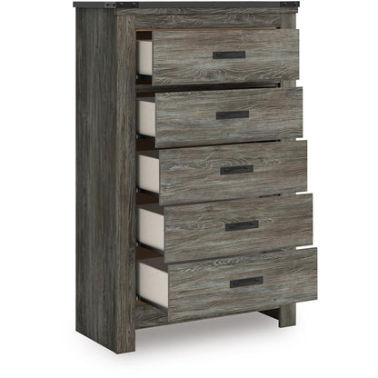 Signature Design by Ashley Frandern B4480 - 46 Five Drawer Chest - American Furniture of Slidell