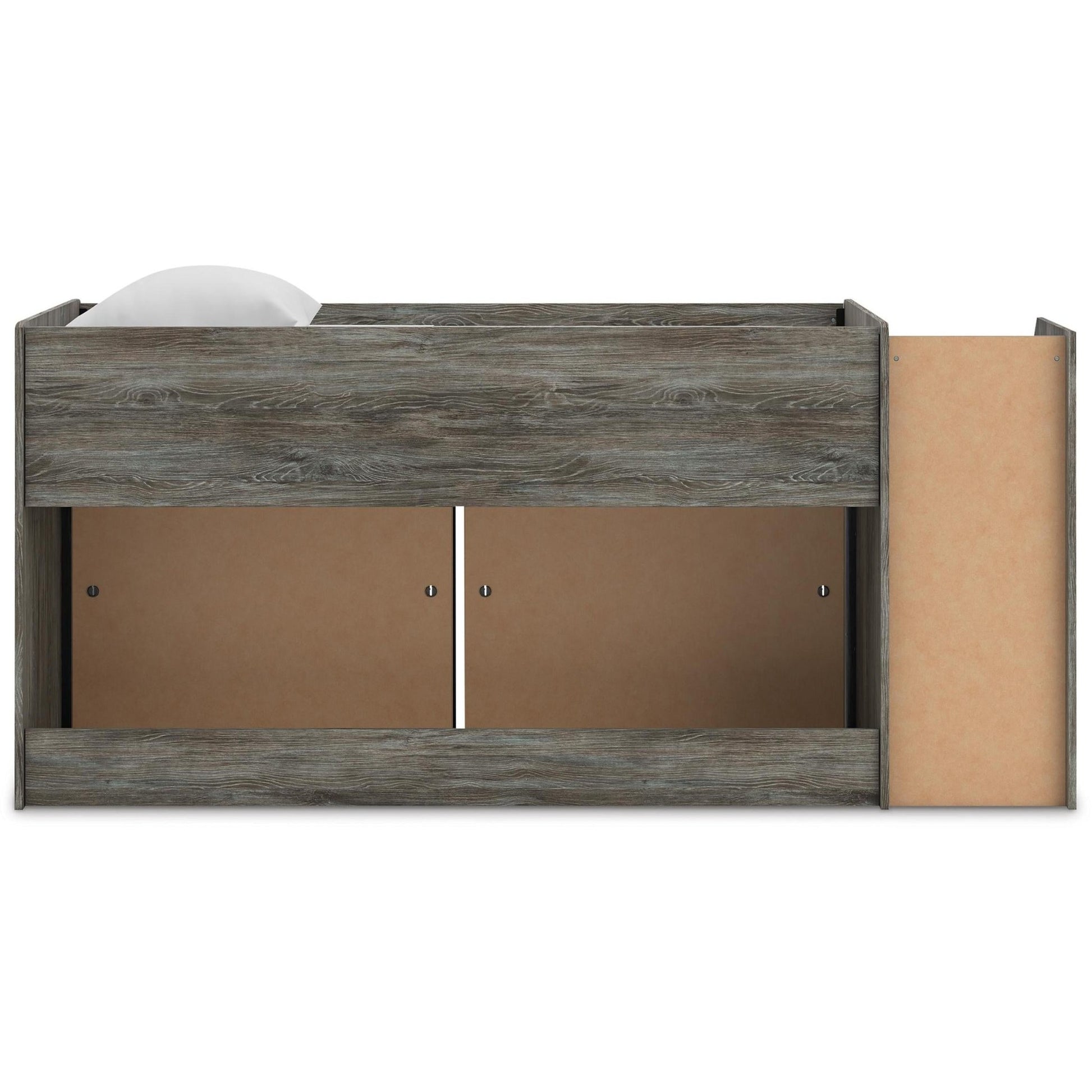 Signature Design by Ashley Frandern B4480B25 Twin Loft Bed with Bookcase Storage - American Furniture of Slidell