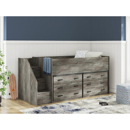 Signature Design by Ashley Frandern B4480B26 Twin Loft Bed with Drawer Storage - American Furniture of Slidell
