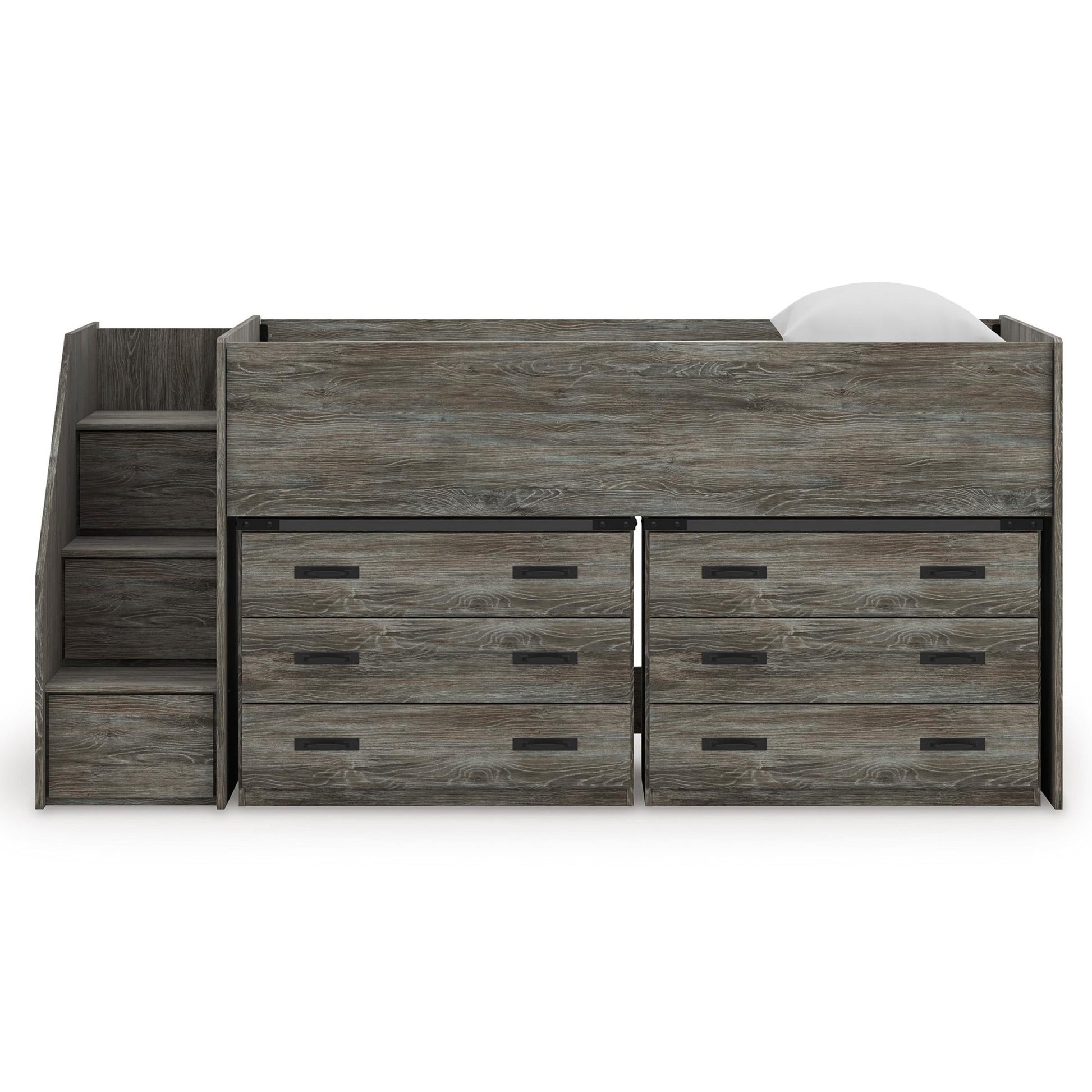 Signature Design by Ashley Frandern B4480B26 Twin Loft Bed with Drawer Storage - American Furniture of Slidell