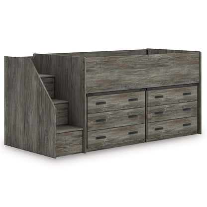 Signature Design by Ashley Frandern B4480B26 Twin Loft Bed with Drawer Storage - American Furniture of Slidell