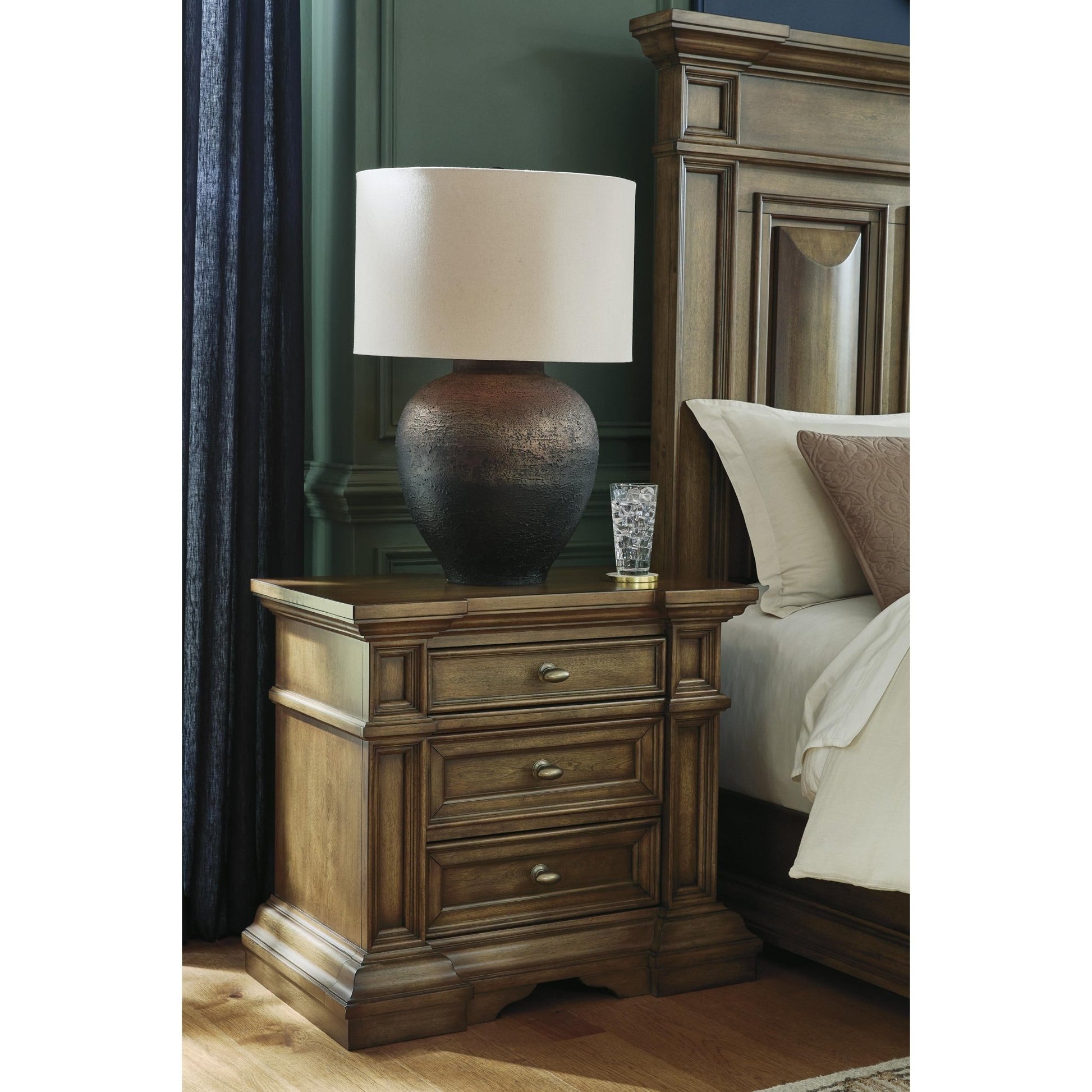 Signature Design by Ashley Frantanna PCB949 - 93 Three Drawer Night Stand - American Furniture of Slidell