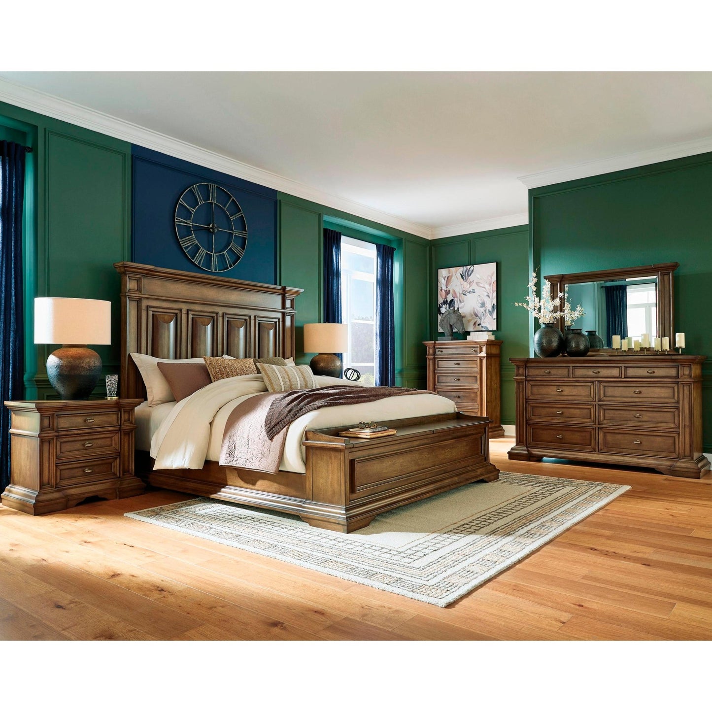 Signature Design by Ashley Frantanna PCB949 Queen Panel Storage Bed - American Furniture of Slidell