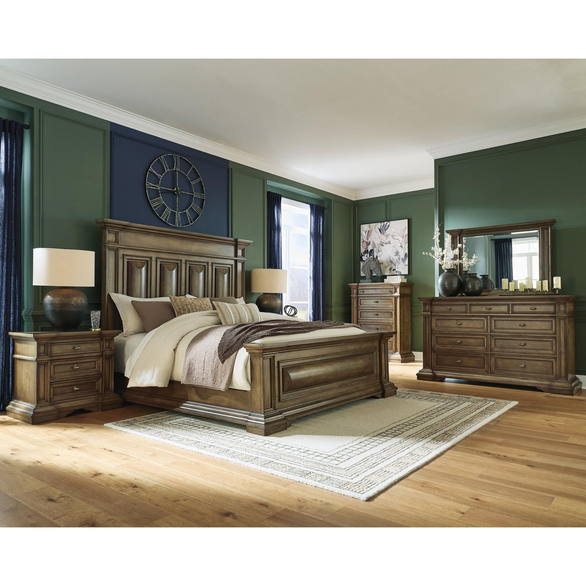 Signature Design by Ashley Frantanna PCB949B6 King Panel Bed - American Furniture of Slidell