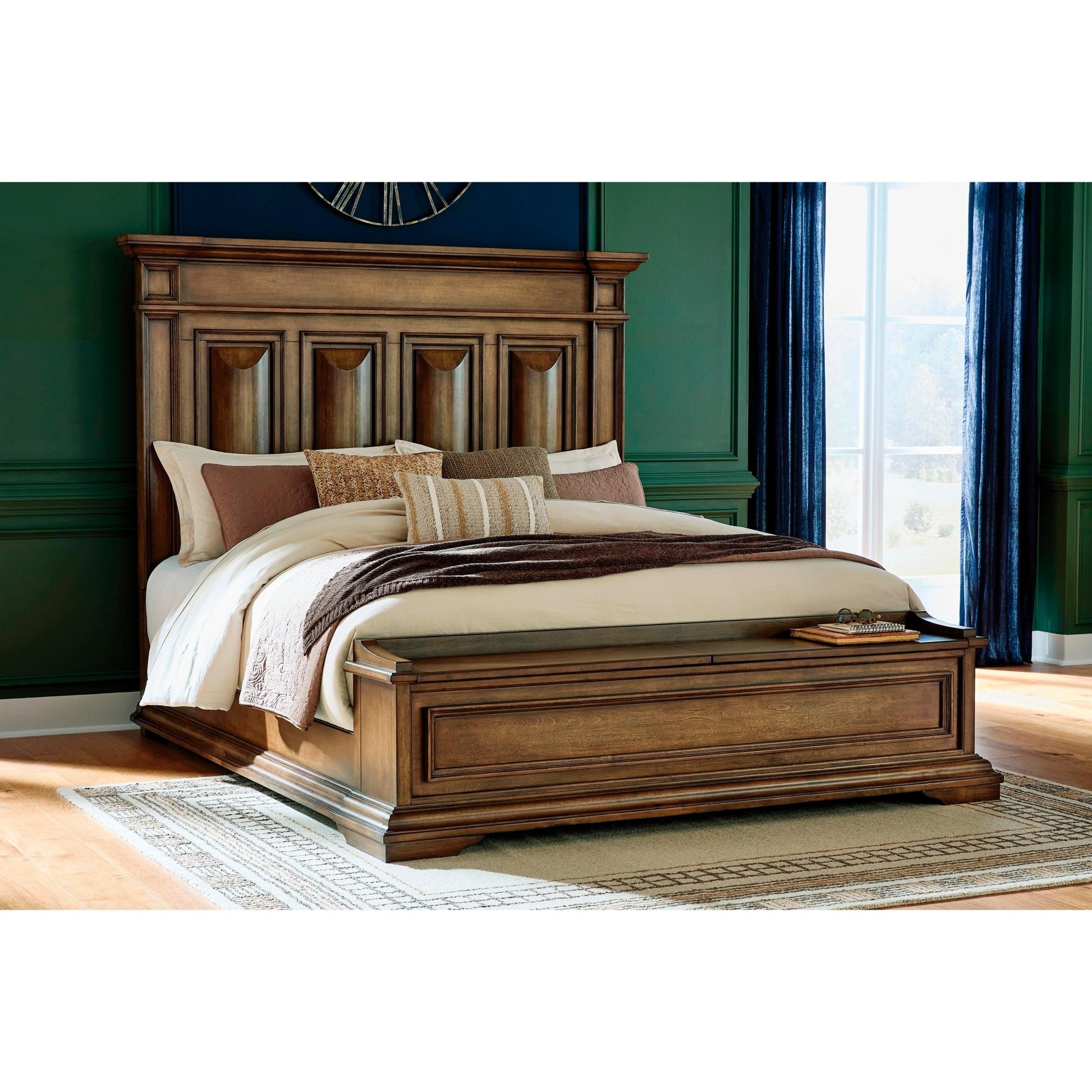 Signature Design by Ashley Frantanna PCB949B9 California King Panel Storage Bed - American Furniture of Slidell