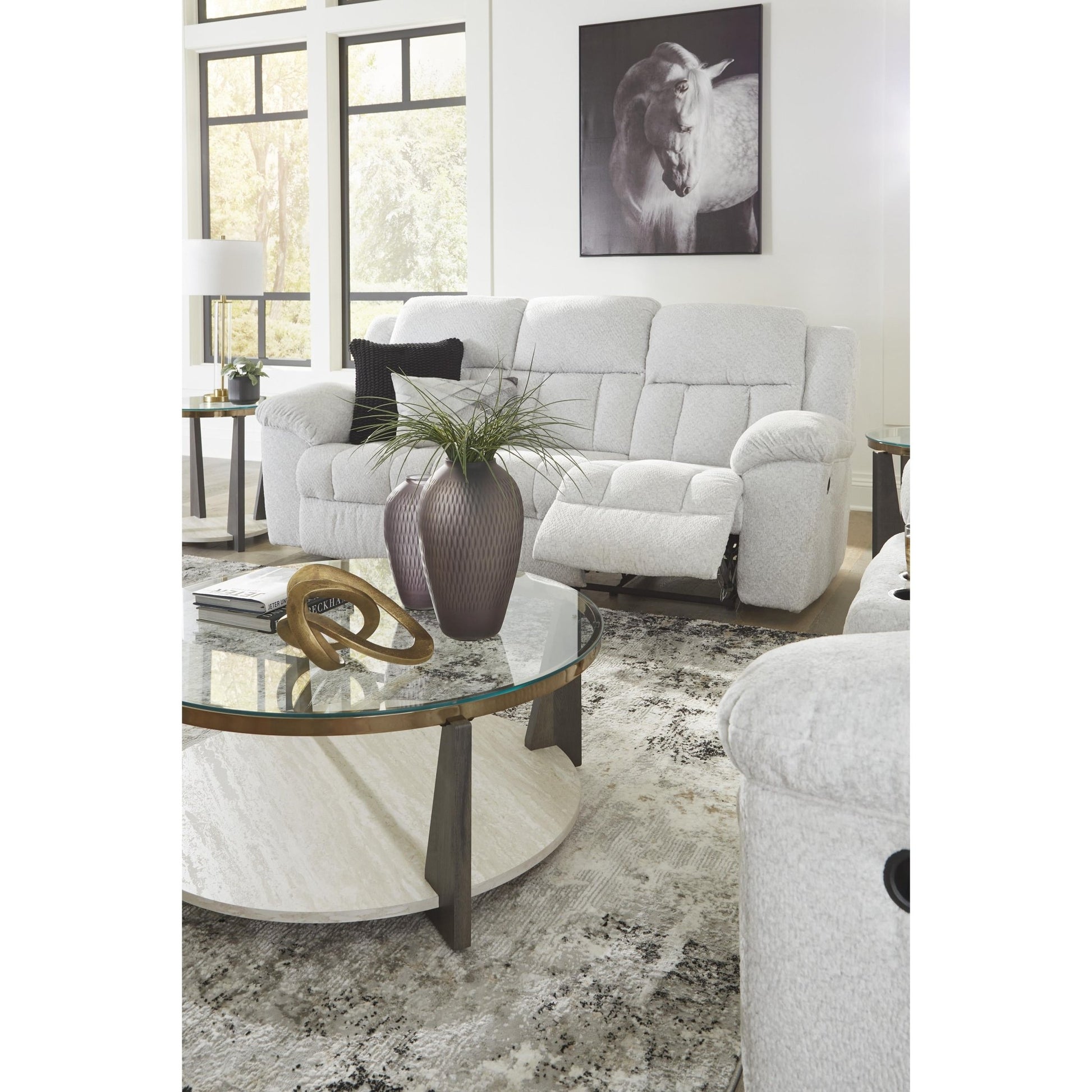 Signature Design by Ashley Frohn 3740588C Reclining Sofa - American Furniture of Slidell