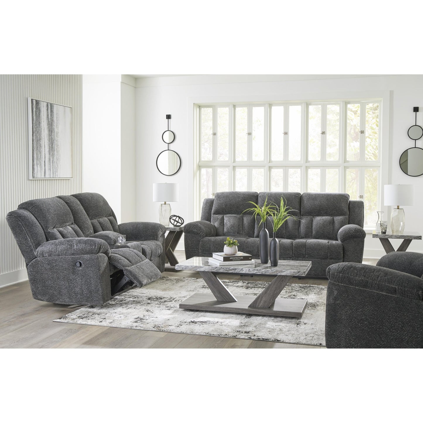 Signature Design by Ashley Frohn 37406U4 3 pc Reclining Living Room Set - American Furniture of Slidell