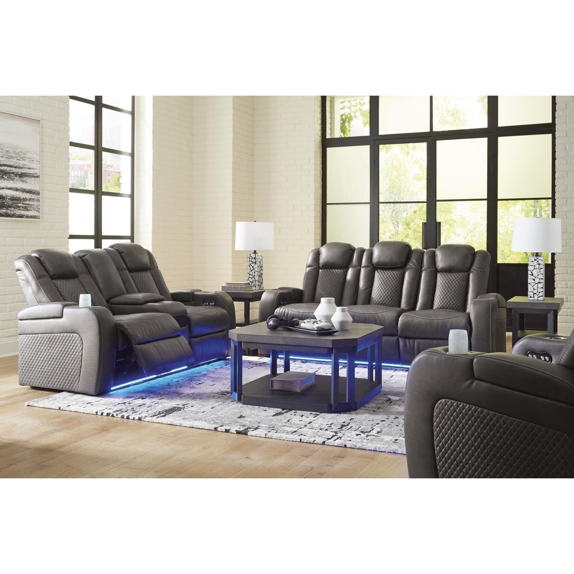 Signature Design by Ashley Fyne - Dyme 36602U2 3 pc Power Reclining Living Room Set - American Furniture of Slidell