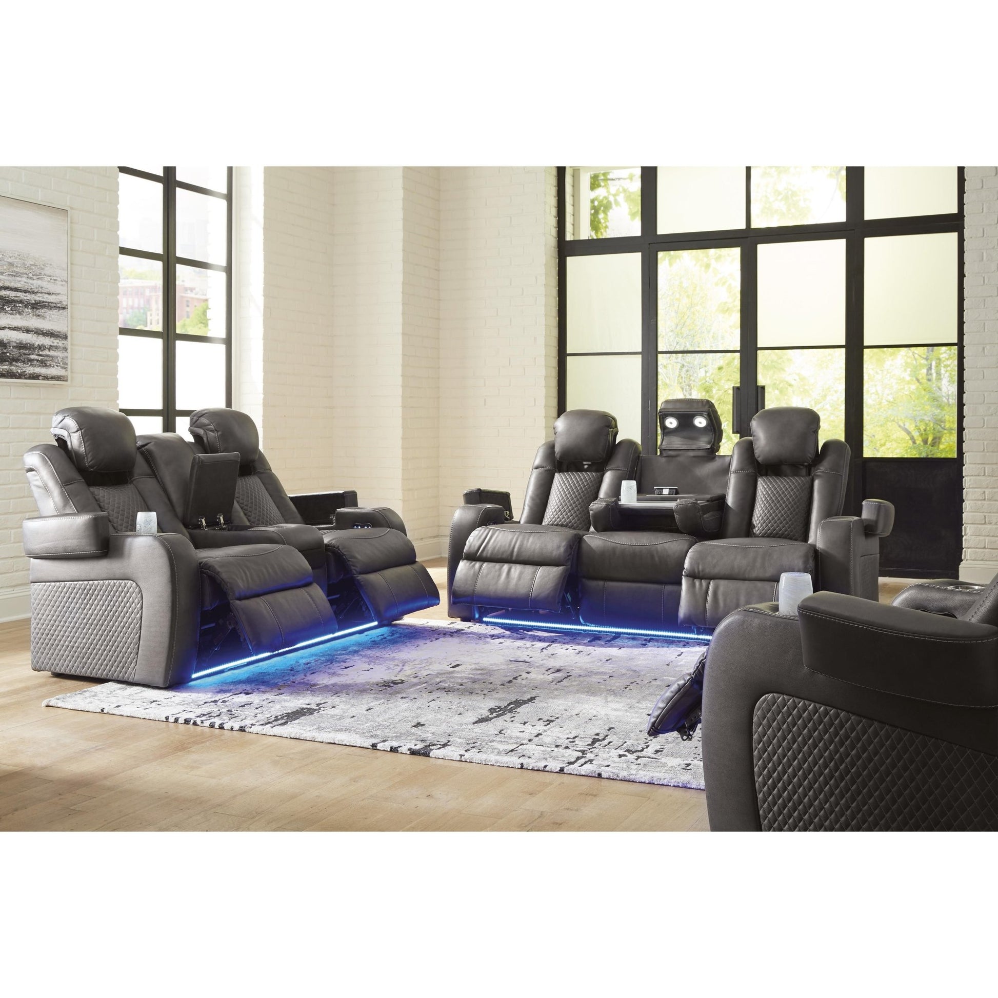 Signature Design by Ashley Fyne - Dyme 36602U2 3 pc Power Reclining Living Room Set - American Furniture of Slidell