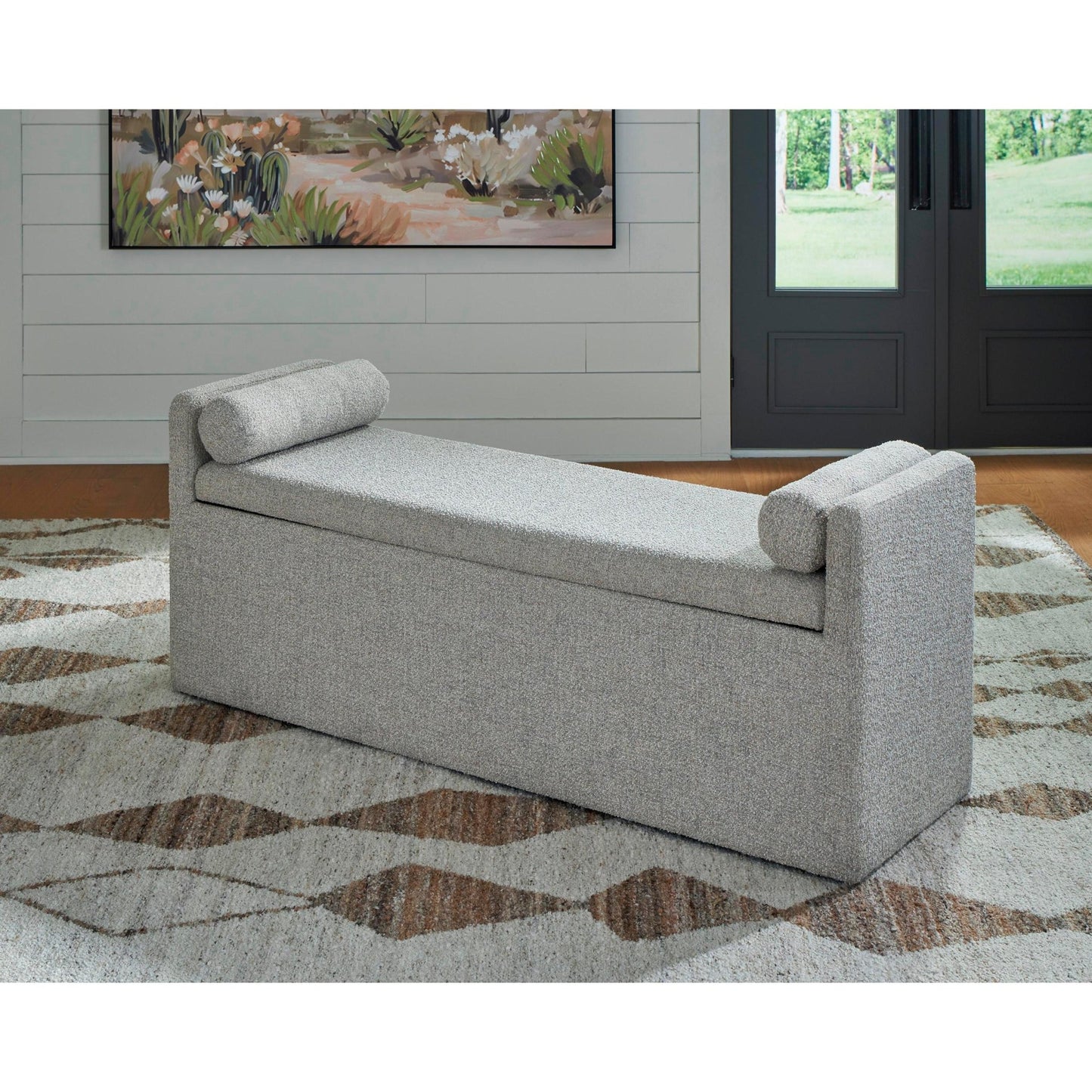 Signature Design by Ashley Galliden D841 - 00 Large Upholstered Dining Room Bench - American Furniture of Slidell