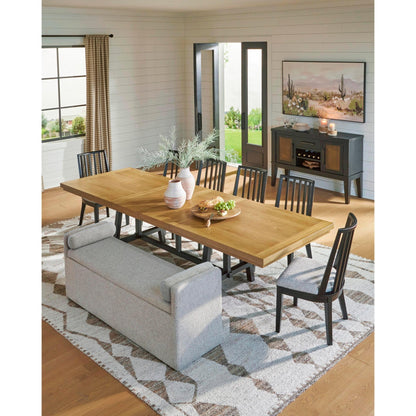Signature Design by Ashley Galliden D841 - 00 Large Upholstered Dining Room Bench - American Furniture of Slidell
