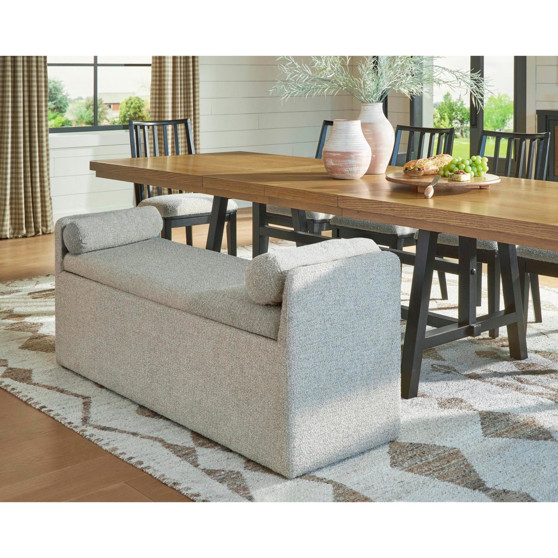 Signature Design by Ashley Galliden D841 - 00 Large Upholstered Dining Room Bench - American Furniture of Slidell