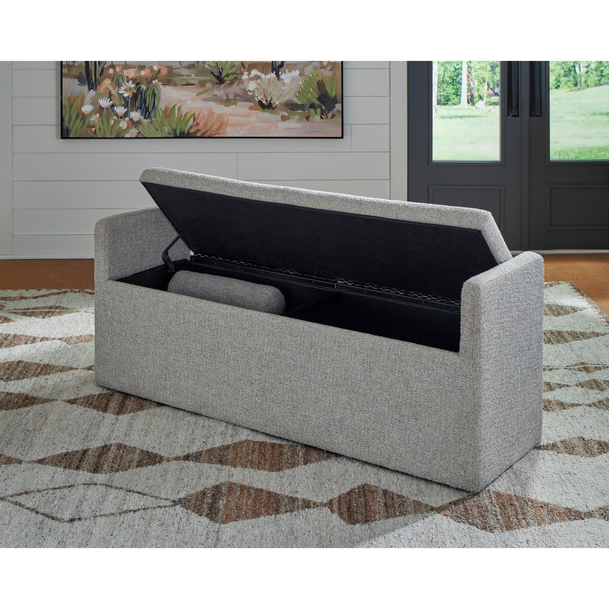 Signature Design by Ashley Galliden D841 - 00 Large Upholstered Dining Room Bench - American Furniture of Slidell