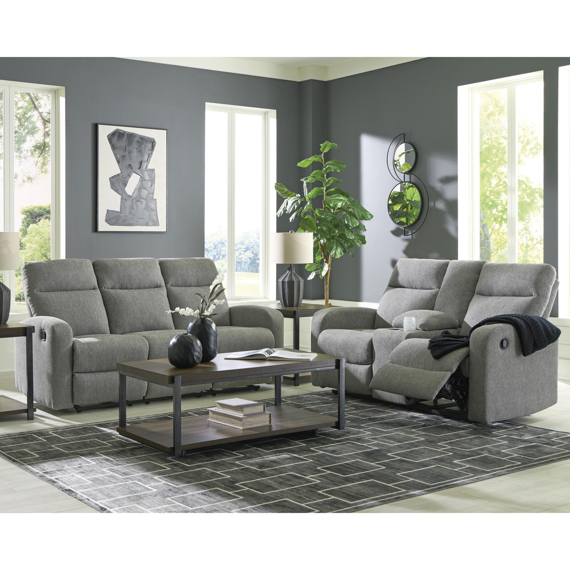 Signature Design by Ashley Gauntlet PC42204U1 2 pc Reclining Living Room Set - American Furniture of Slidell