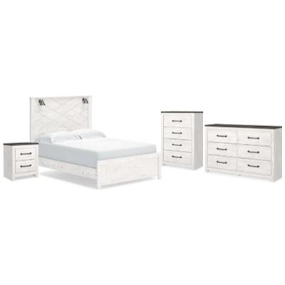 Signature Design by Ashley Gerridan B1190B26 6 pc Queen Panel Bedroom Set - American Furniture of Slidell