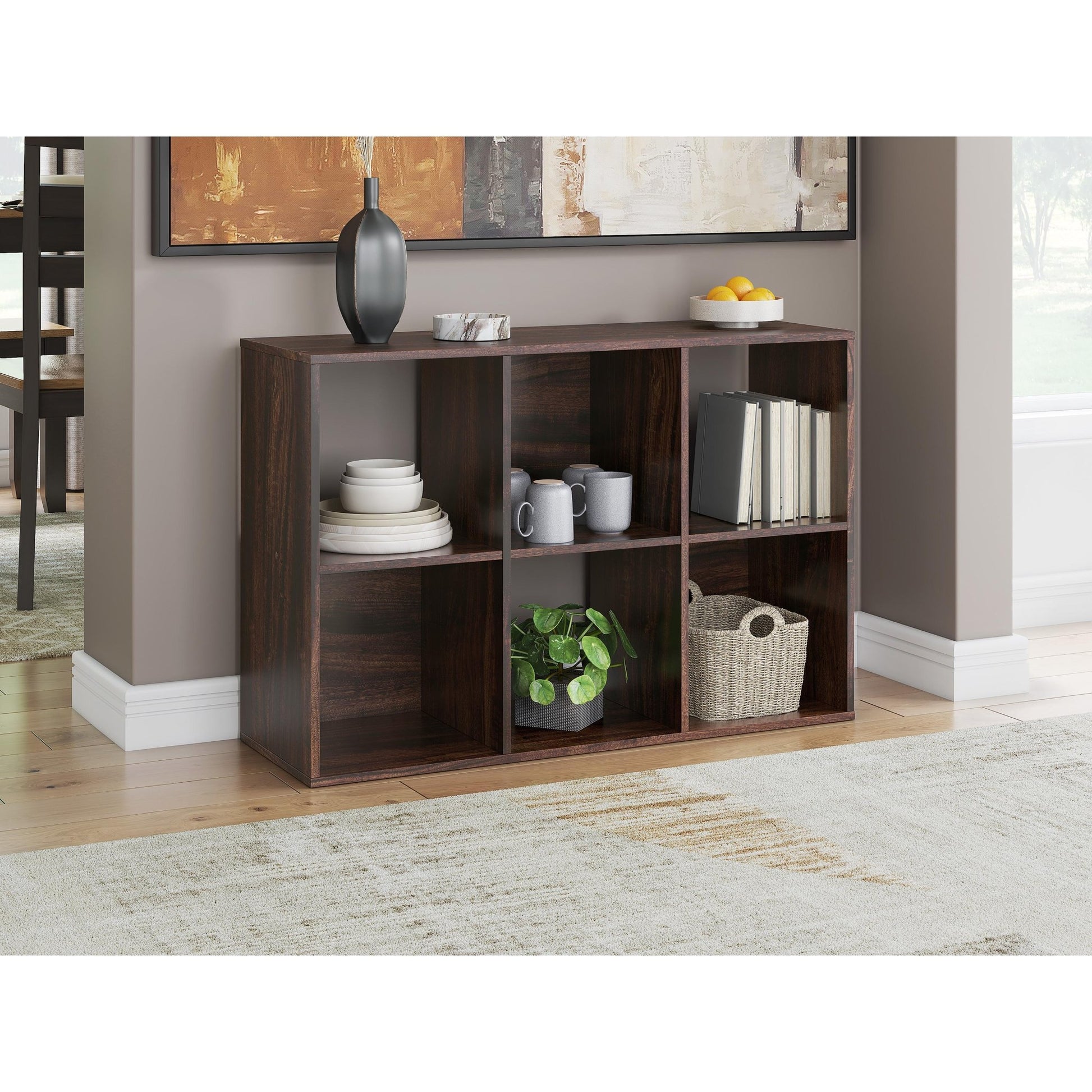 Signature Design by Ashley Glosmount EA1055 - 3X2 Six Cube Organizer - American Furniture of Slidell