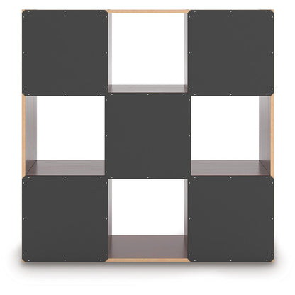 Signature Design by Ashley Glosmount EA1055 - 3X3 Nine Cube Organizer - American Furniture of Slidell