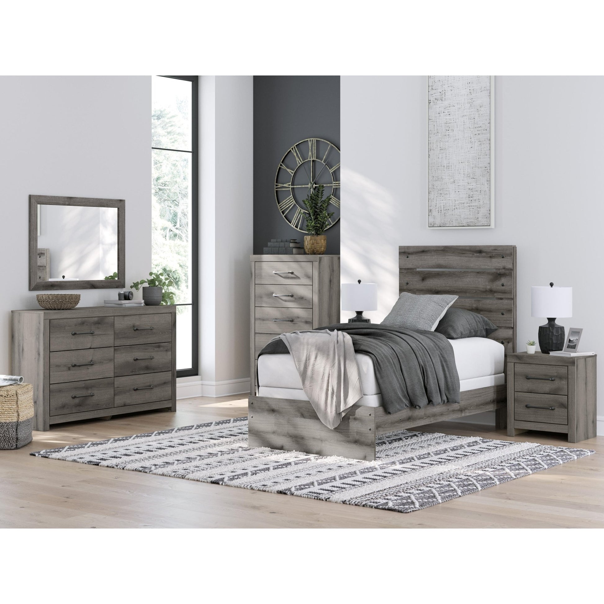Signature Design by Ashley Graystorm PCB2405B1 Dresser and Mirror - American Furniture of Slidell