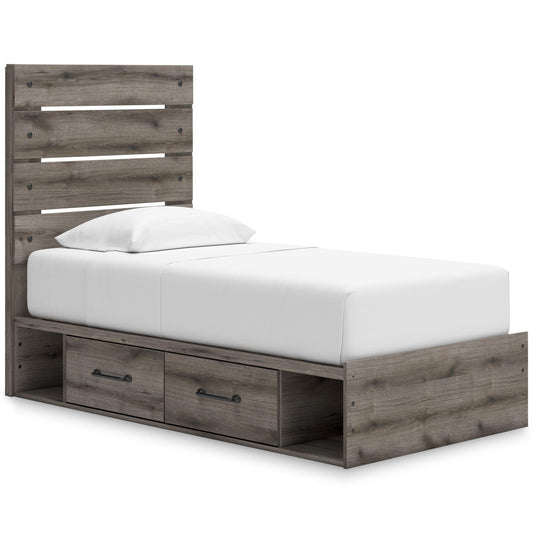 Signature Design by Ashley Graystorm PCB2405B18 Twin Panel Storage Bed - American Furniture of Slidell