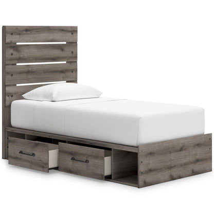Signature Design by Ashley Graystorm PCB2405B18 Twin Panel Storage Bed - American Furniture of Slidell