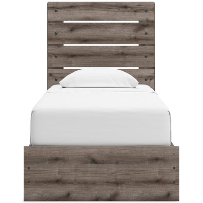 Signature Design by Ashley Graystorm PCB2405B19 Twin Panel Bed with Storage - American Furniture of Slidell