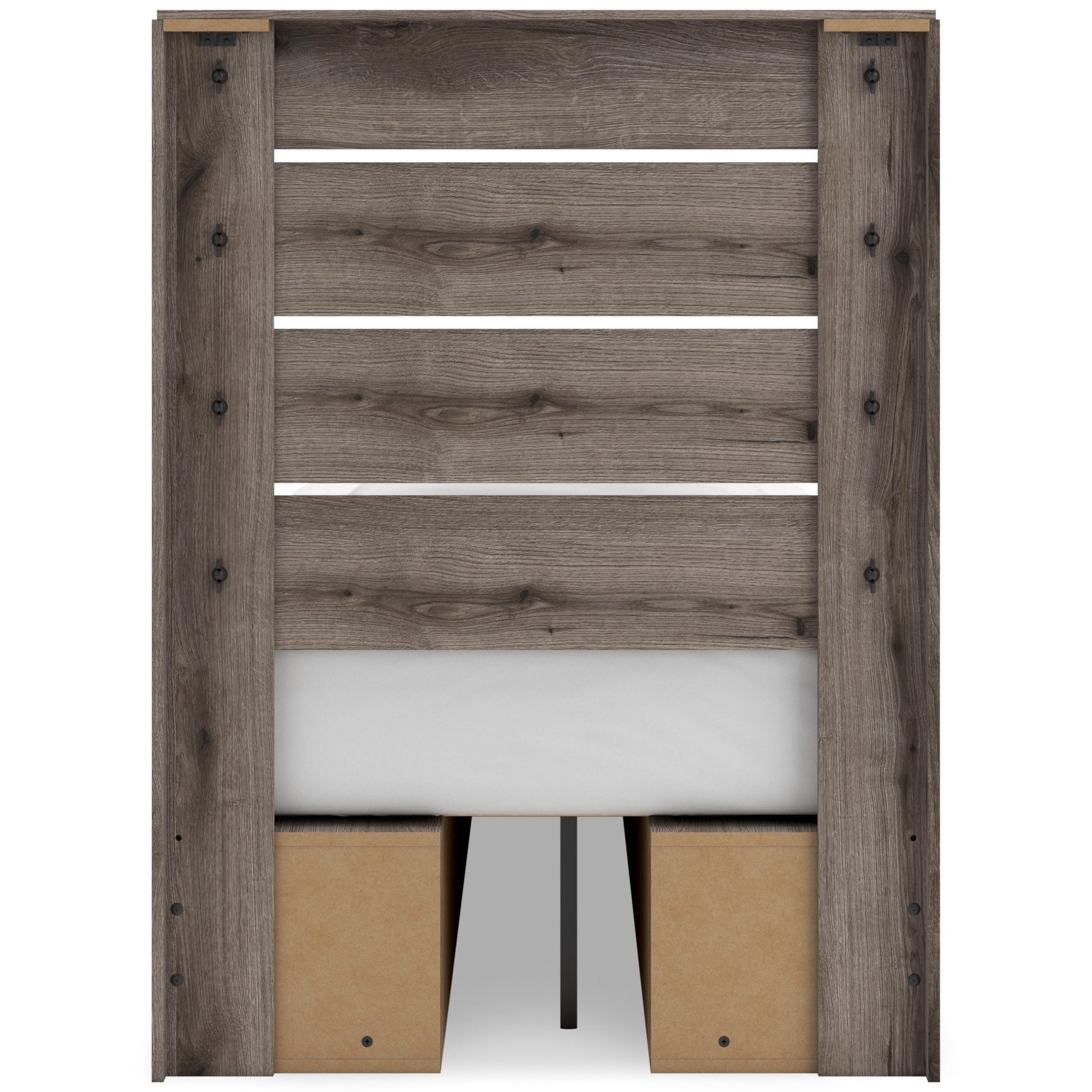 Signature Design by Ashley Graystorm PCB2405B19 Twin Panel Bed with Storage - American Furniture of Slidell