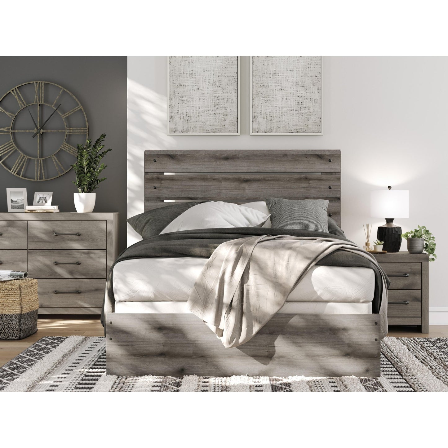 Signature Design by Ashley Graystorm PCB2405B2 Queen Panel Bed - American Furniture of Slidell