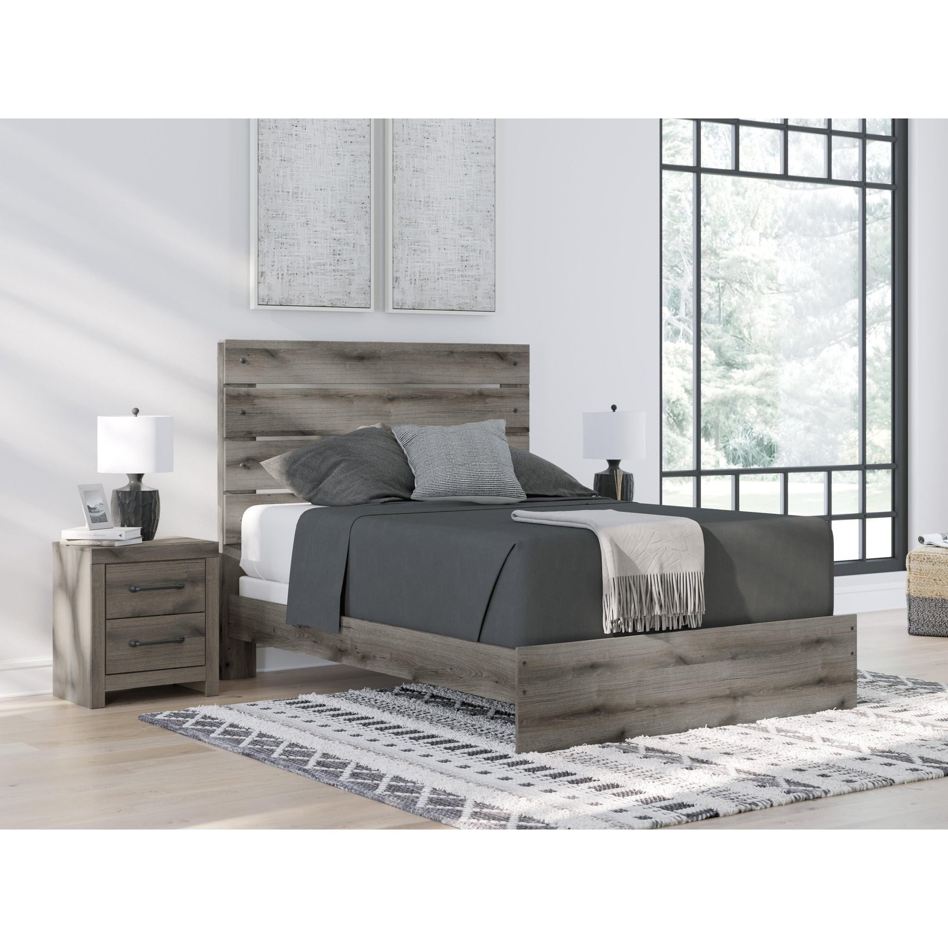Signature Design by Ashley Graystorm PCB2405B2 Queen Panel Bed - American Furniture of Slidell