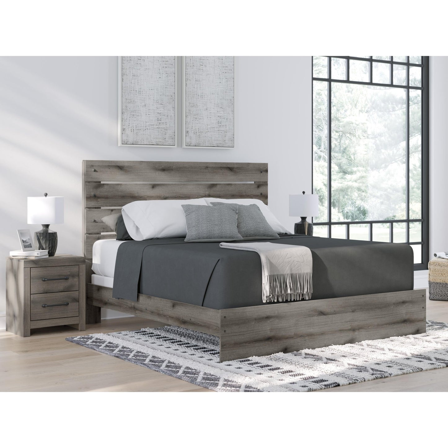 Signature Design by Ashley Graystorm PCB2405B8 King Panel Bed - American Furniture of Slidell