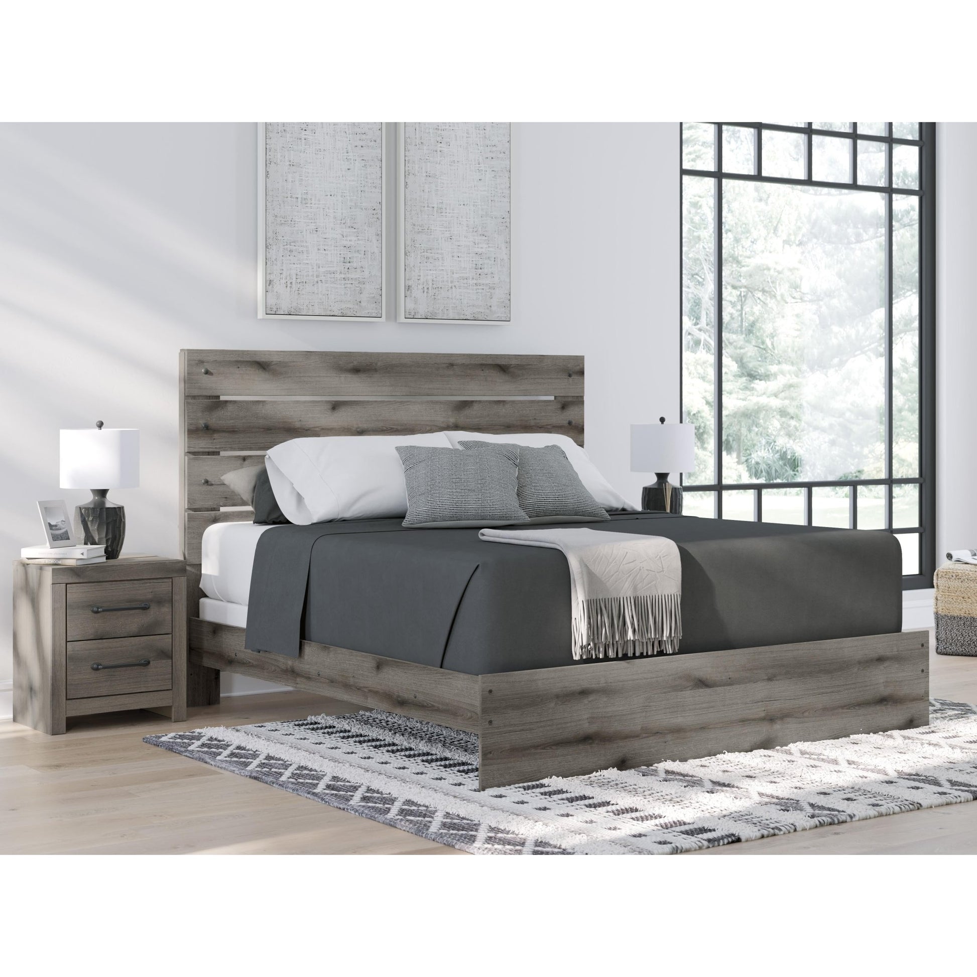 Signature Design by Ashley Graystorm PCB2405B8 King Panel Bed - American Furniture of Slidell