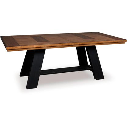 Signature Design by Ashley Greddinton Dining Table with Trestle Base PCD824 - 55B/PCD824 - 55T - American Furniture of Slidell