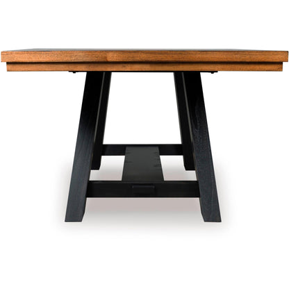 Signature Design by Ashley Greddinton Dining Table with Trestle Base PCD824 - 55B/PCD824 - 55T - American Furniture of Slidell