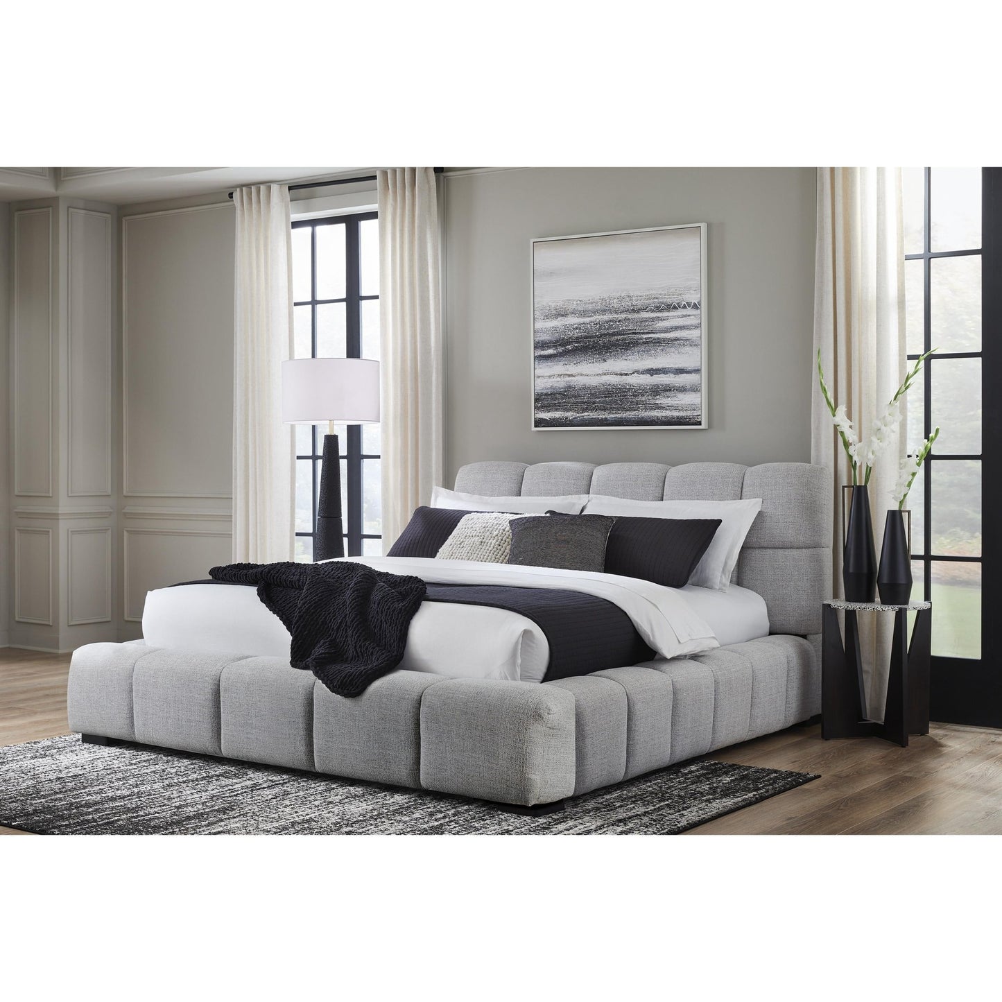 Signature Design by Ashley Grendusk PCB584B1 Queen Upholstered Bed - American Furniture of Slidell