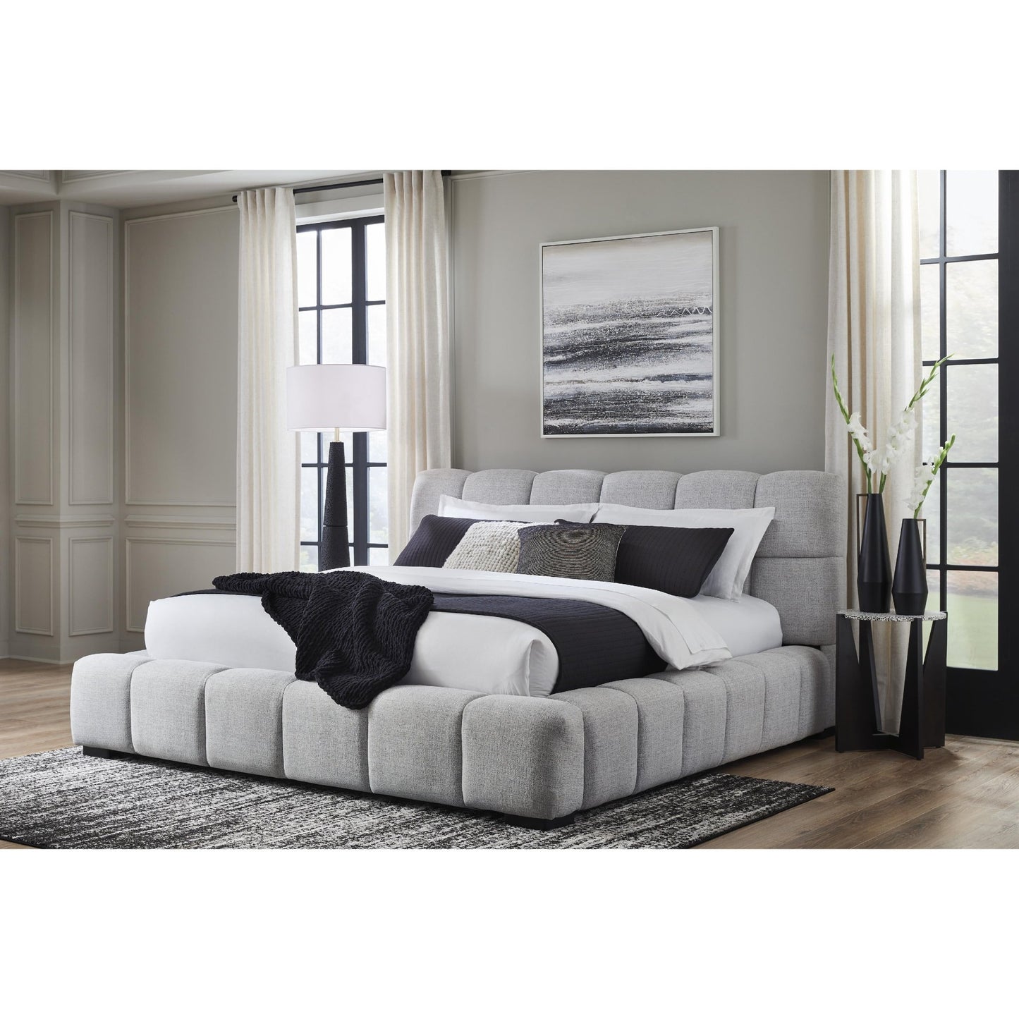 Signature Design by Ashley Grendusk PCB584B2 King Upholstered Bed - American Furniture of Slidell