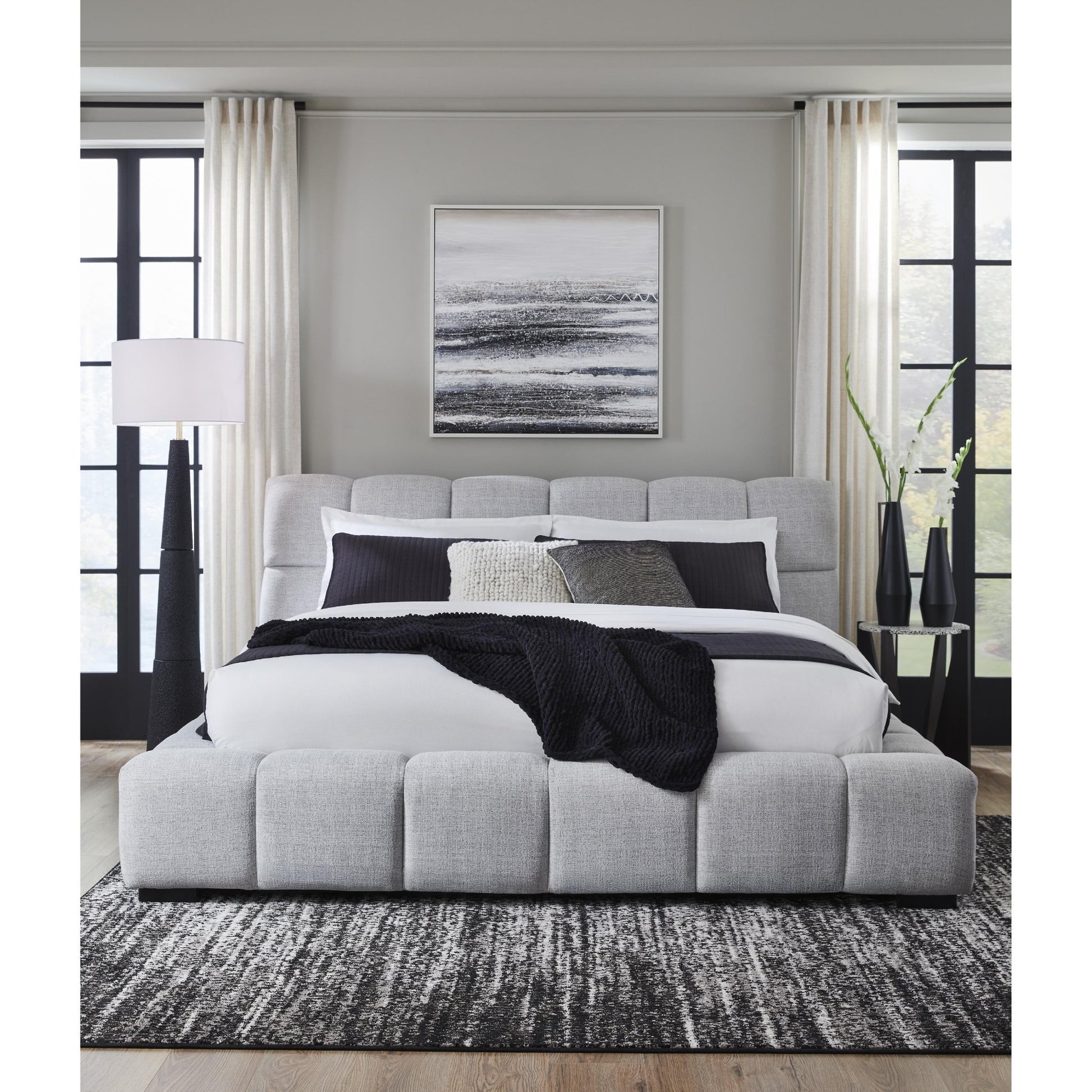 Signature Design by Ashley Grendusk PCB584B2 King Upholstered Bed - American Furniture of Slidell