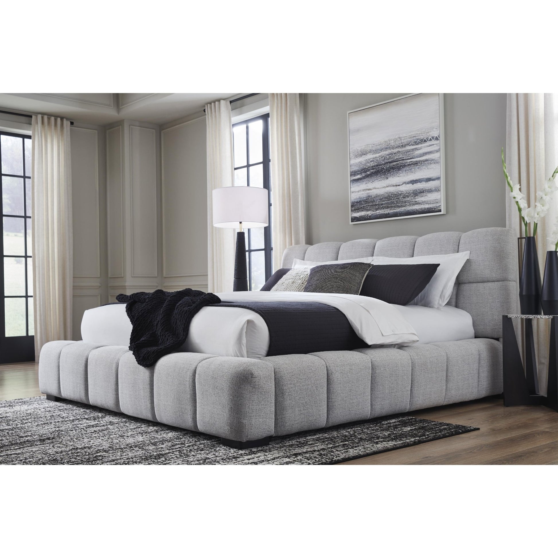 Signature Design by Ashley Grendusk PCB584B3 California King Upholstered Bed - American Furniture of Slidell