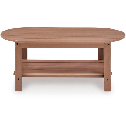 Signature Design by Ashley Grover Beach PCP422 - 700 Oval Cocktail Table - American Furniture of Slidell