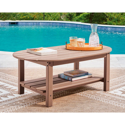 Signature Design by Ashley Grover Beach PCP422 - 700 Oval Cocktail Table - American Furniture of Slidell