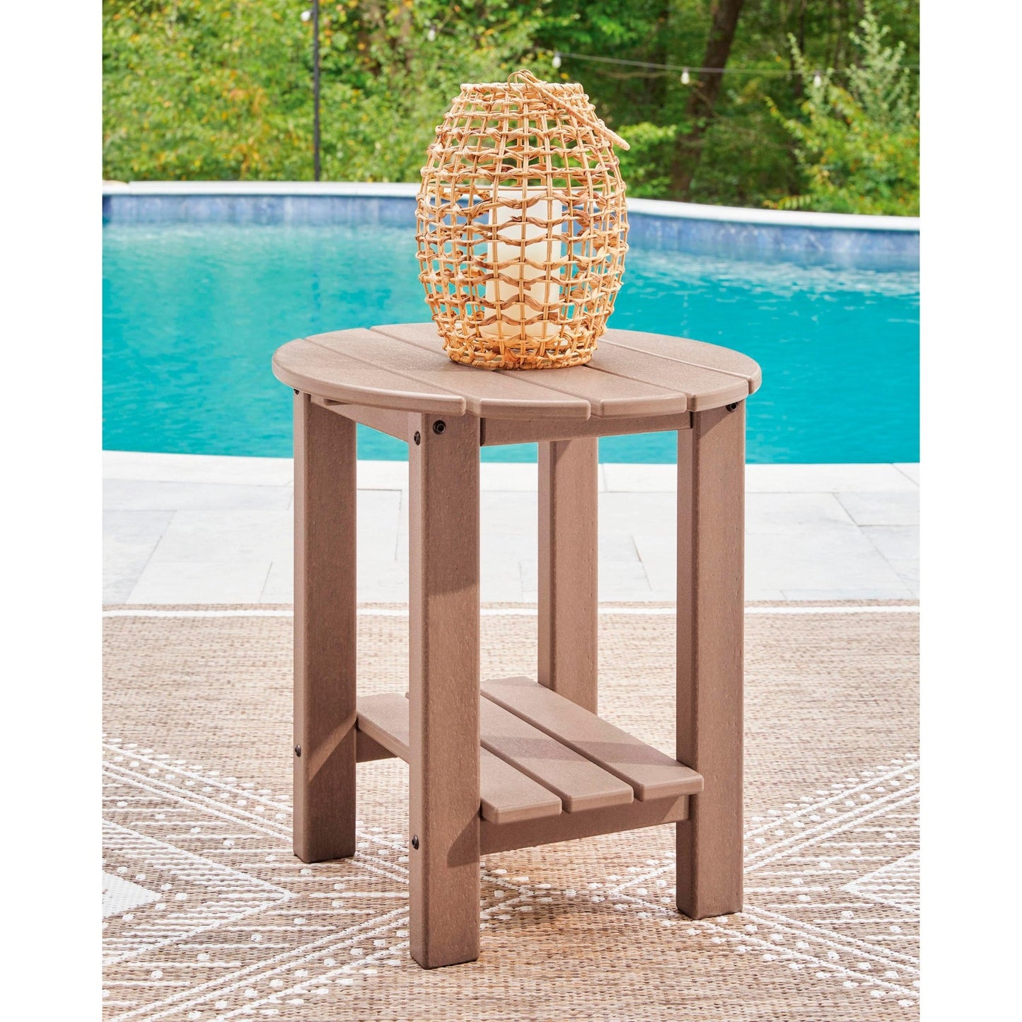 Signature Design by Ashley Grover Beach PCP422 - 706 Oval End Table - American Furniture of Slidell