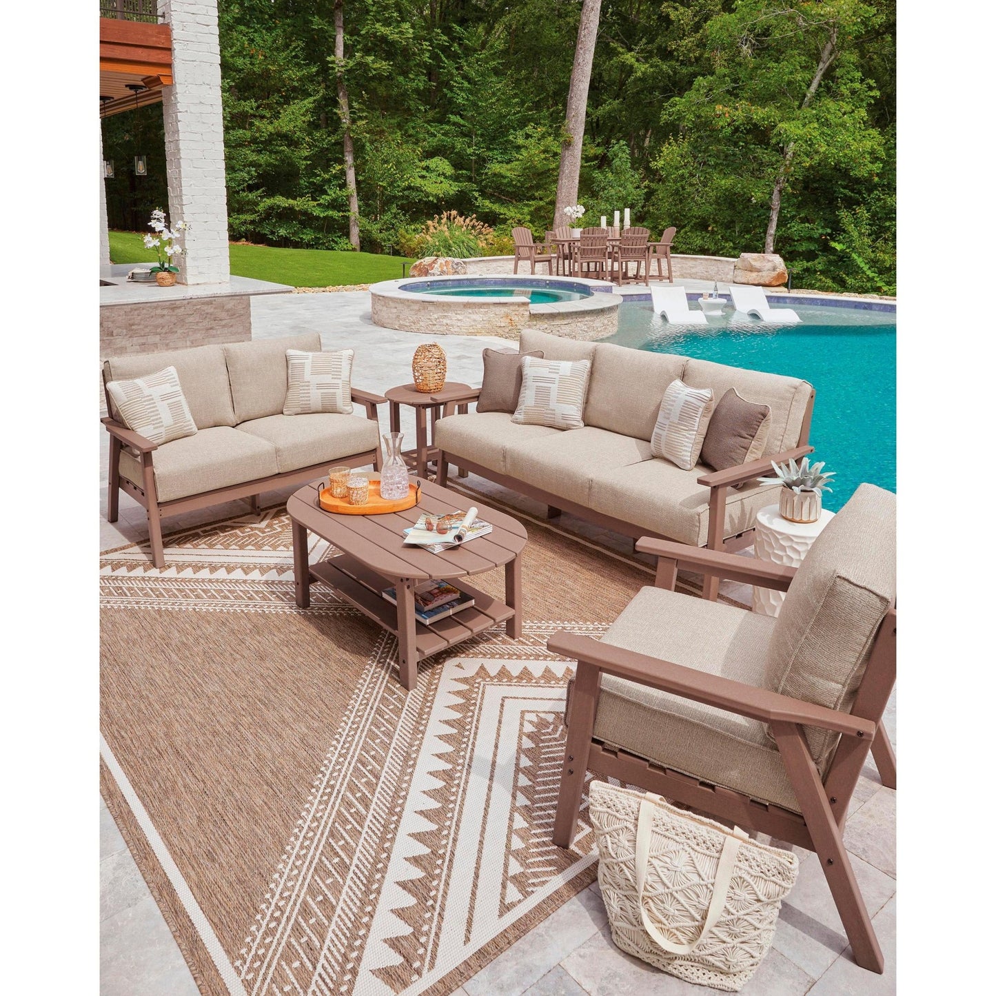 Signature Design by Ashley Grover Beach PCP422 - 835 Loveseat with Cushion - American Furniture of Slidell