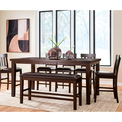 Signature Design by Ashley Haddigan D596 - 09 Double Counter Upholstered Bench - American Furniture of Slidell