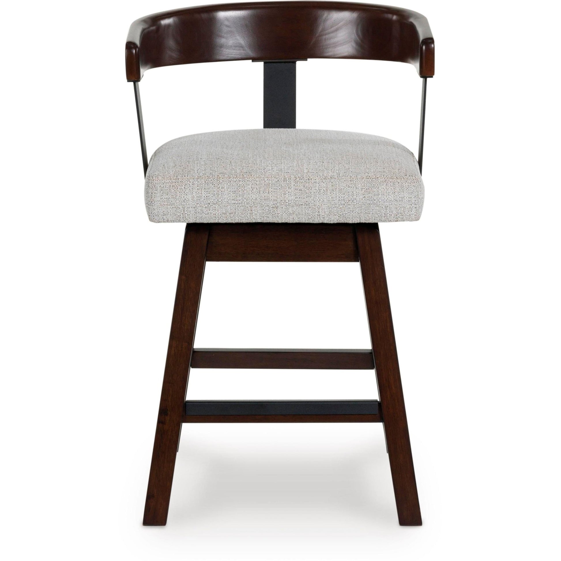 Signature Design by Ashley Haddigan D596 - 224 Upholstered Swivel Barstool - American Furniture of Slidell