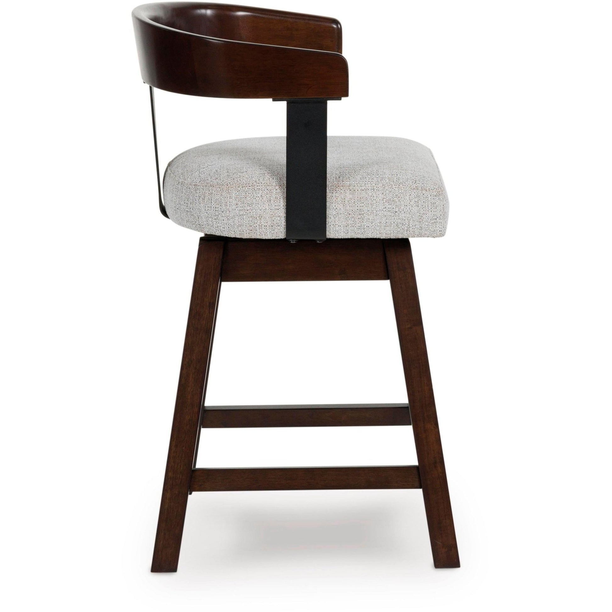 Signature Design by Ashley Haddigan D596 - 224 Upholstered Swivel Barstool - American Furniture of Slidell